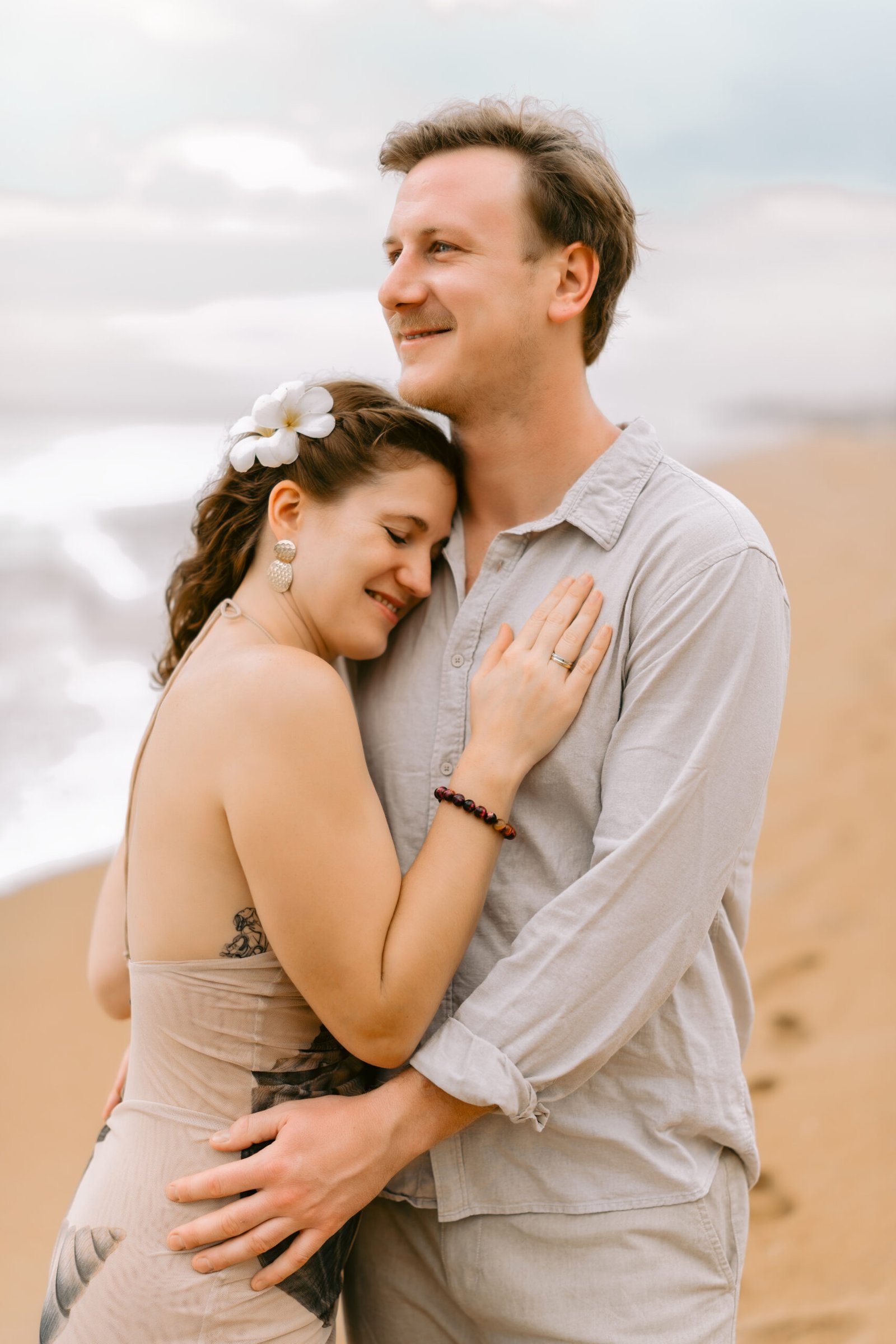 Wedding Couple Sitting